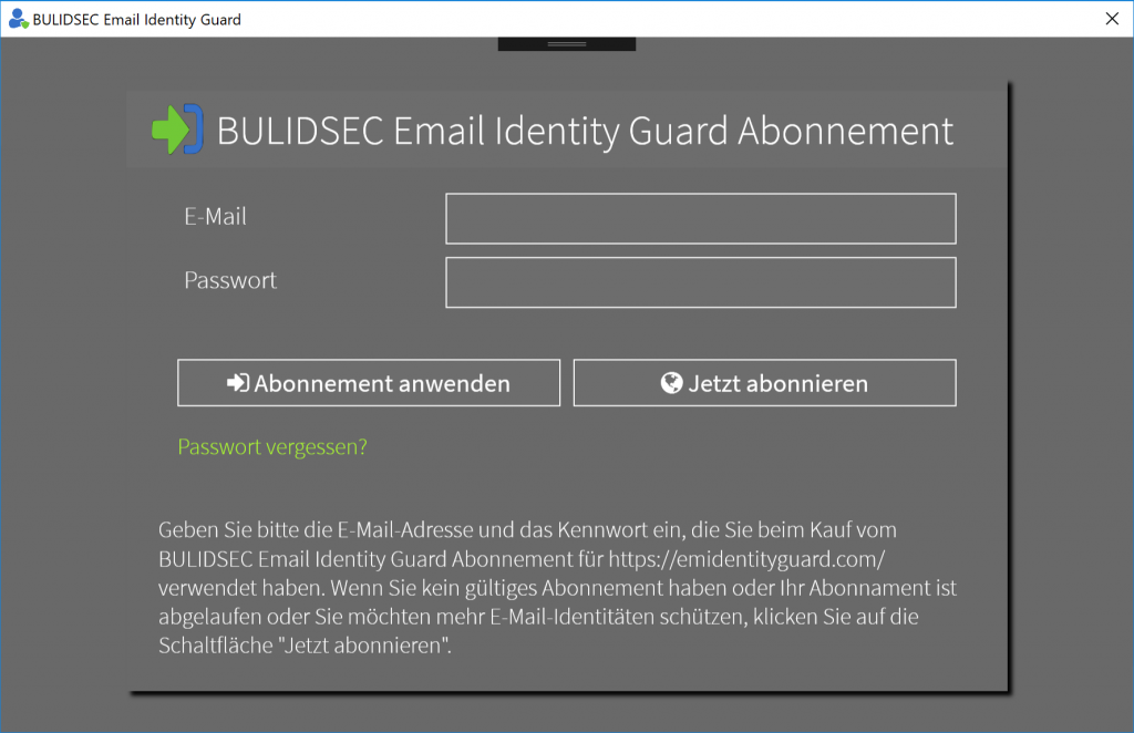BULIDSEC Email Identity Guard Dashboard